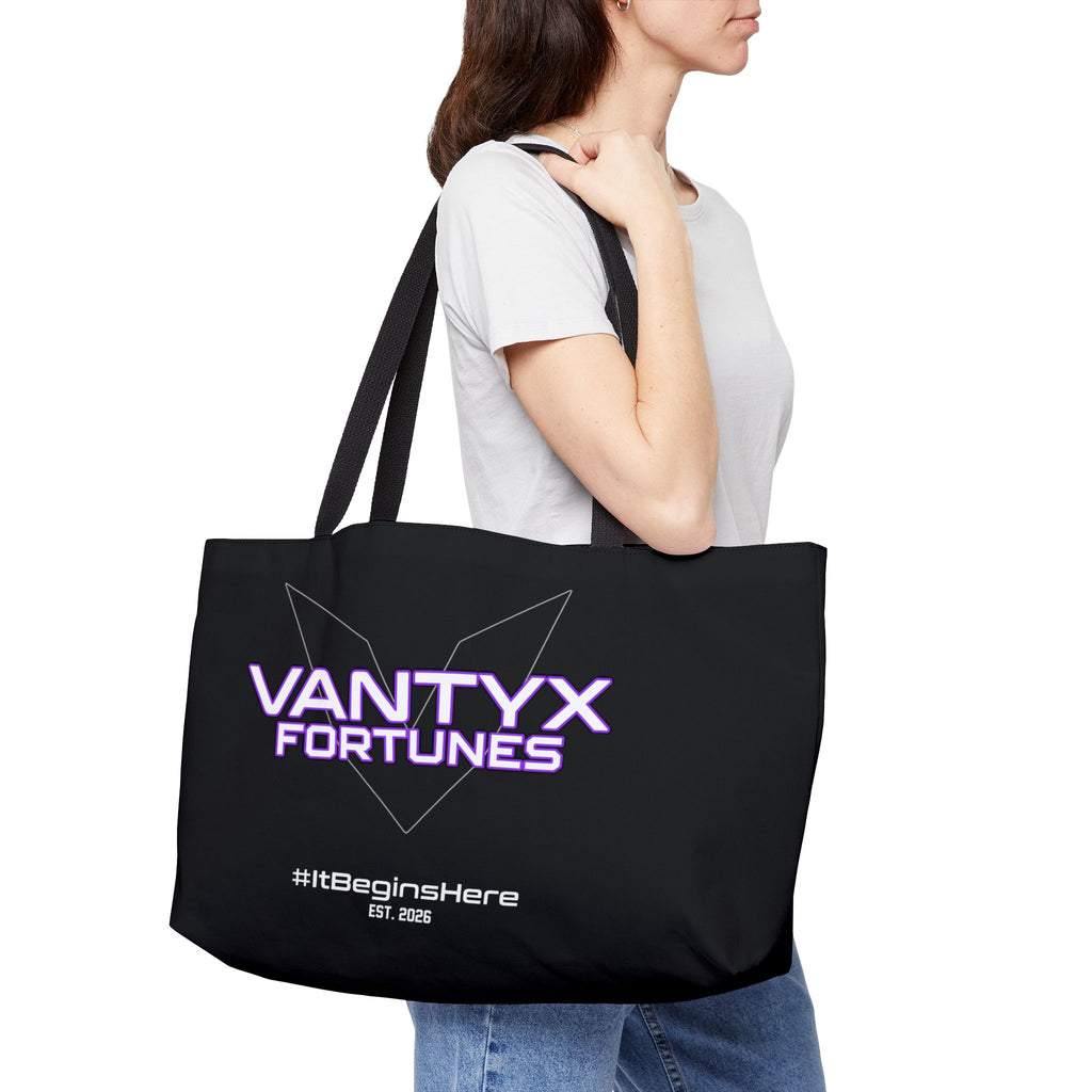 Vantyx Fortunes It Begins Here Weekender Tote Bag