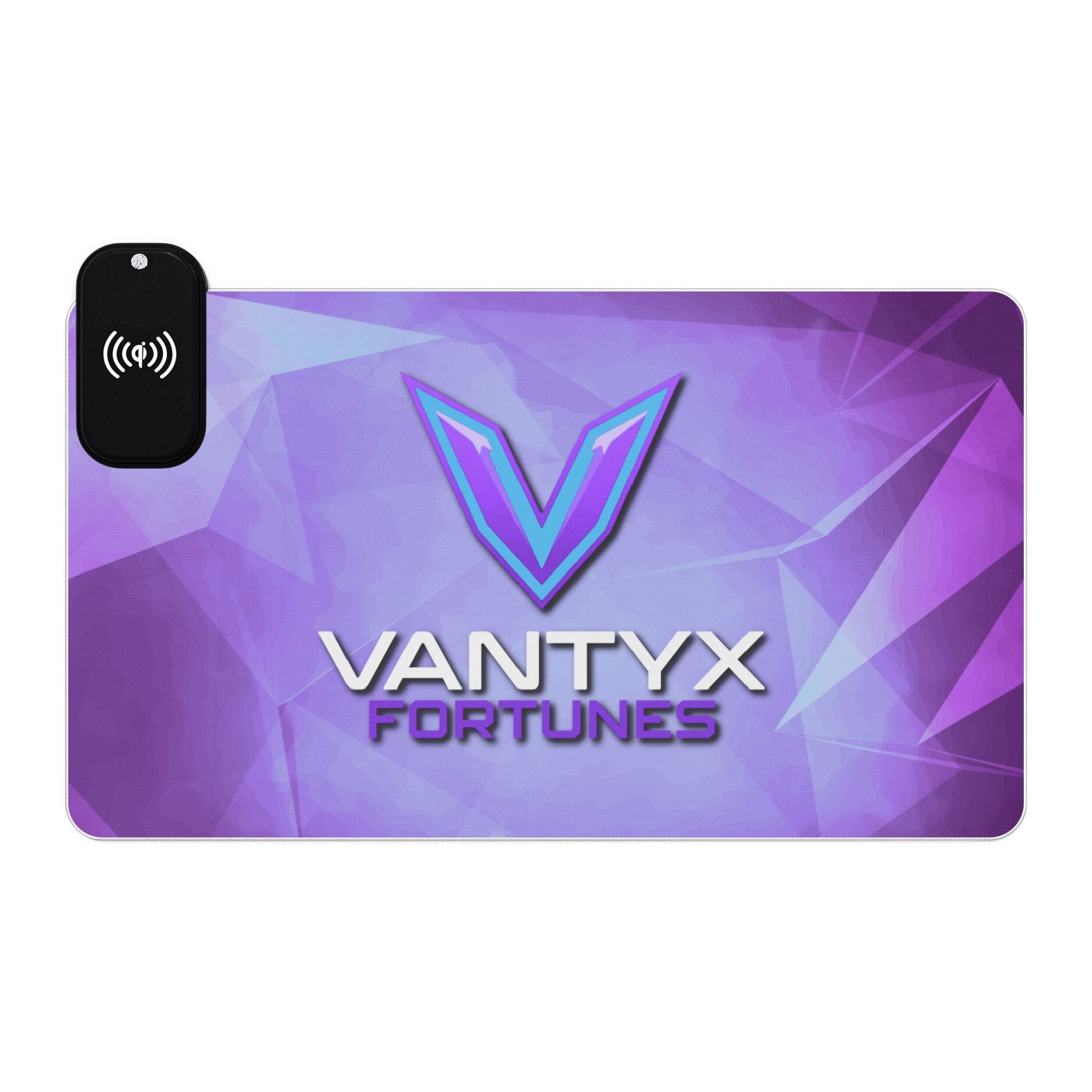 Vantyx Fortunes LED RGB Gaming Mouse Pad with Wireless Charger