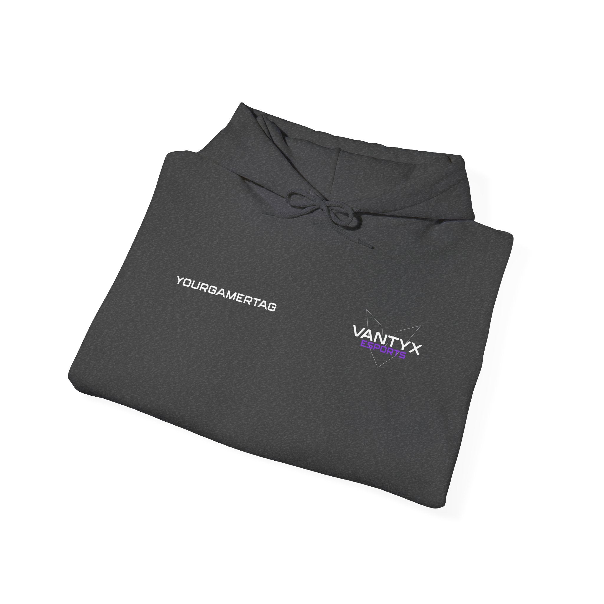 Vantyx Blackout Logo Hoodie with Personalized Gamertag