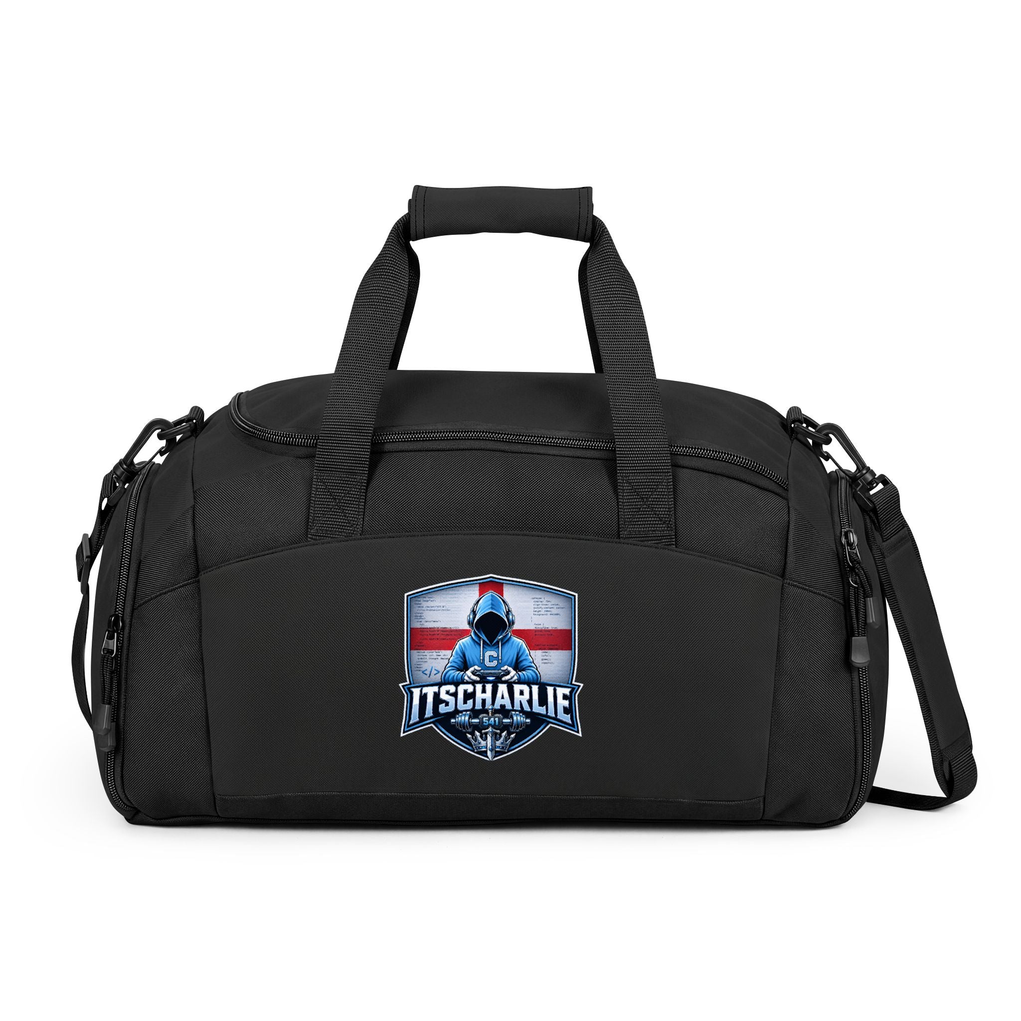 ItsCharlie Shield Logo Gym Bag