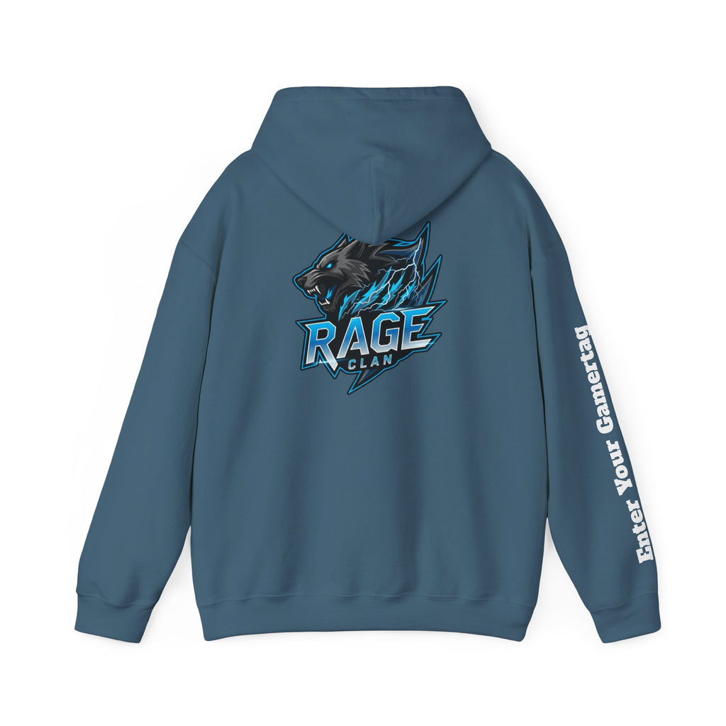 Rage Blue Personalized Hoodie