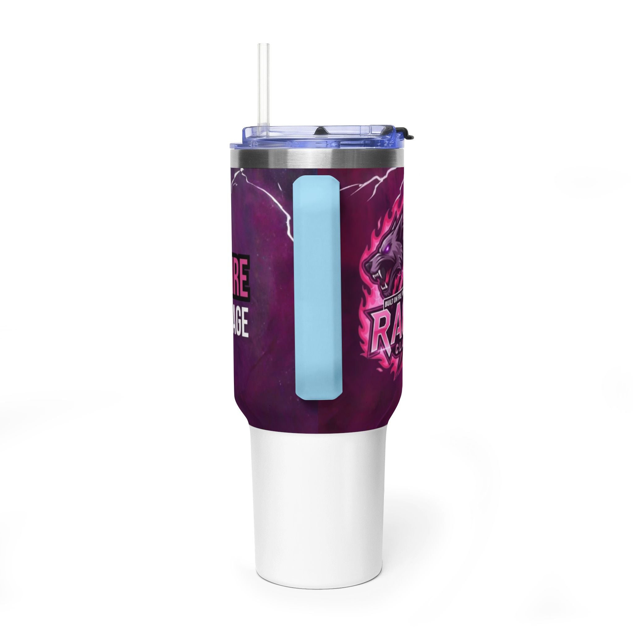 40oz Rage Clan Pink Logo Vacuum Tumbler