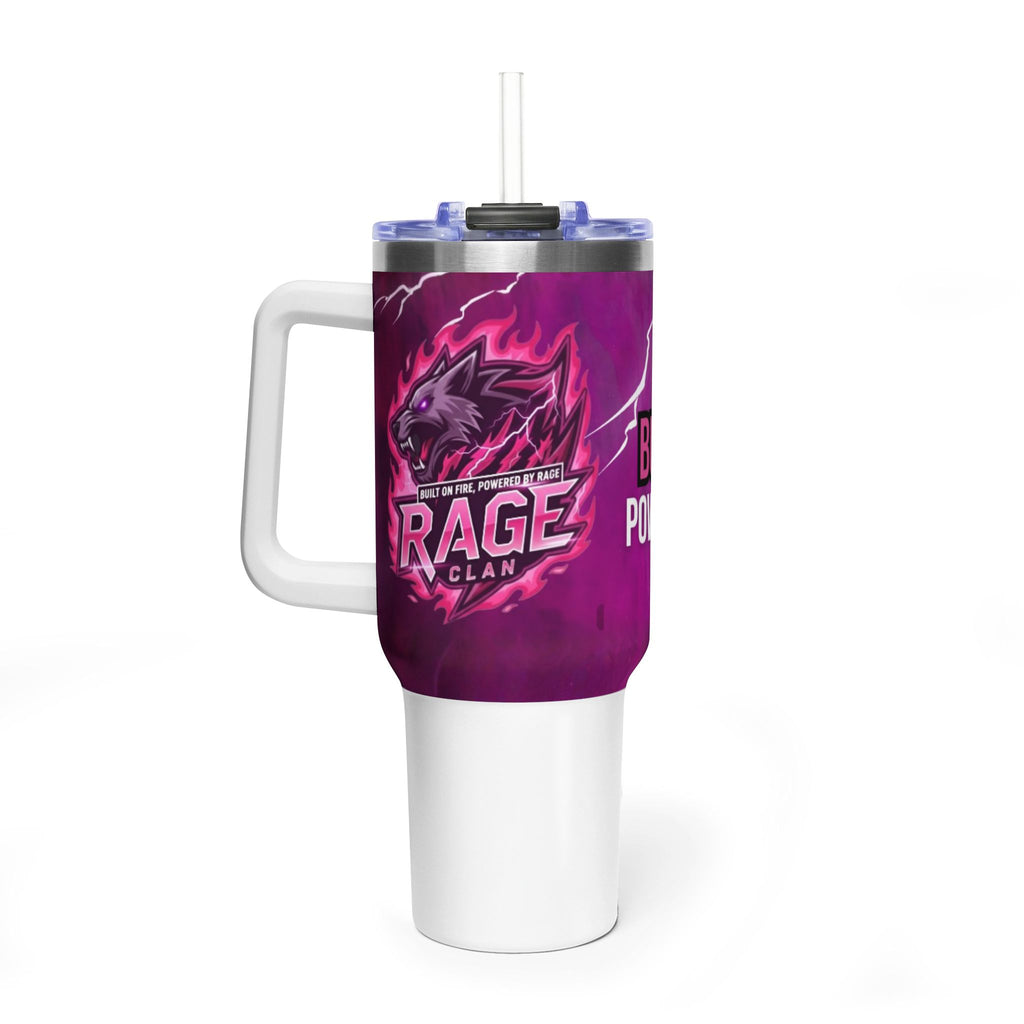 40oz Rage Clan Pink Logo Vacuum Tumbler