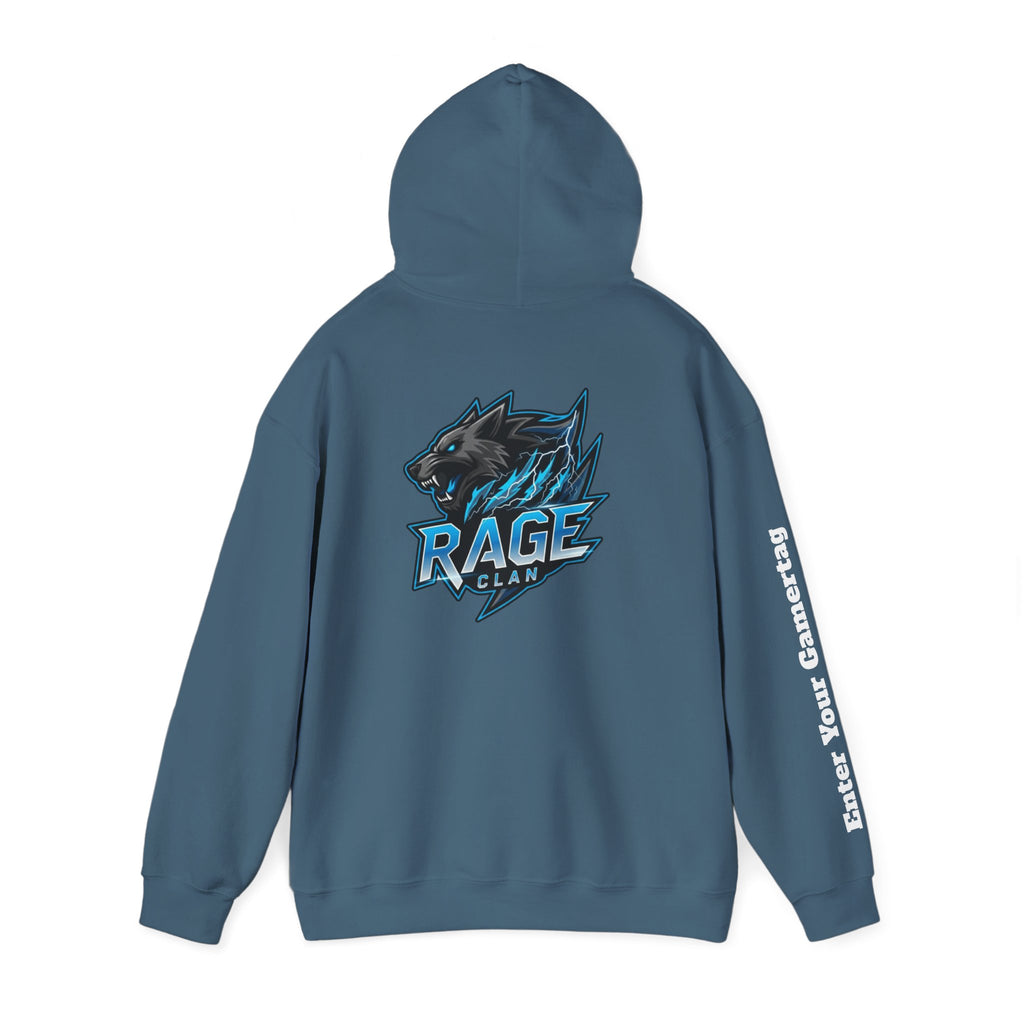 Rage Blue Personalized Hoodie