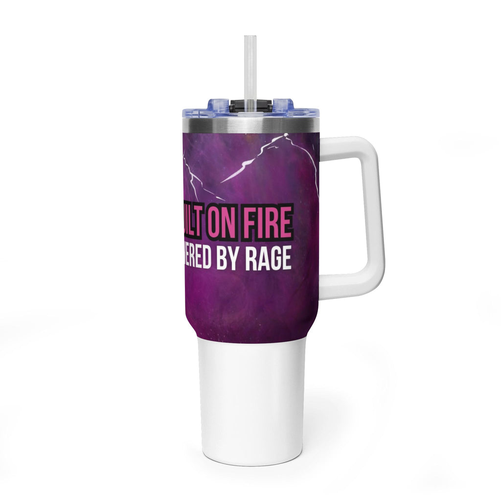 40oz Rage Clan Pink Logo Vacuum Tumbler