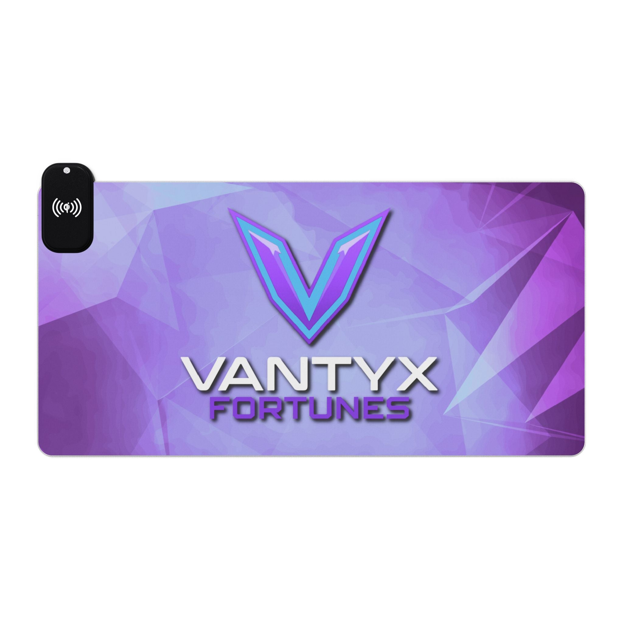 Vantyx Fortunes LED RGB Gaming Mouse Pad with Wireless Charger