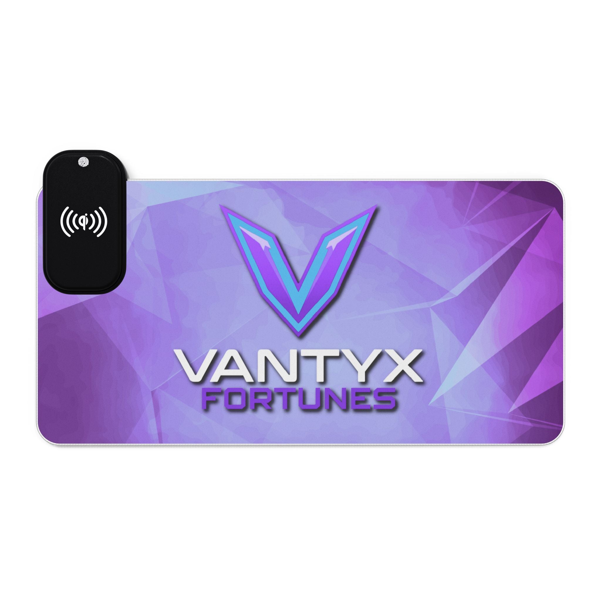 Vantyx Fortunes LED RGB Gaming Mouse Pad with Wireless Charger