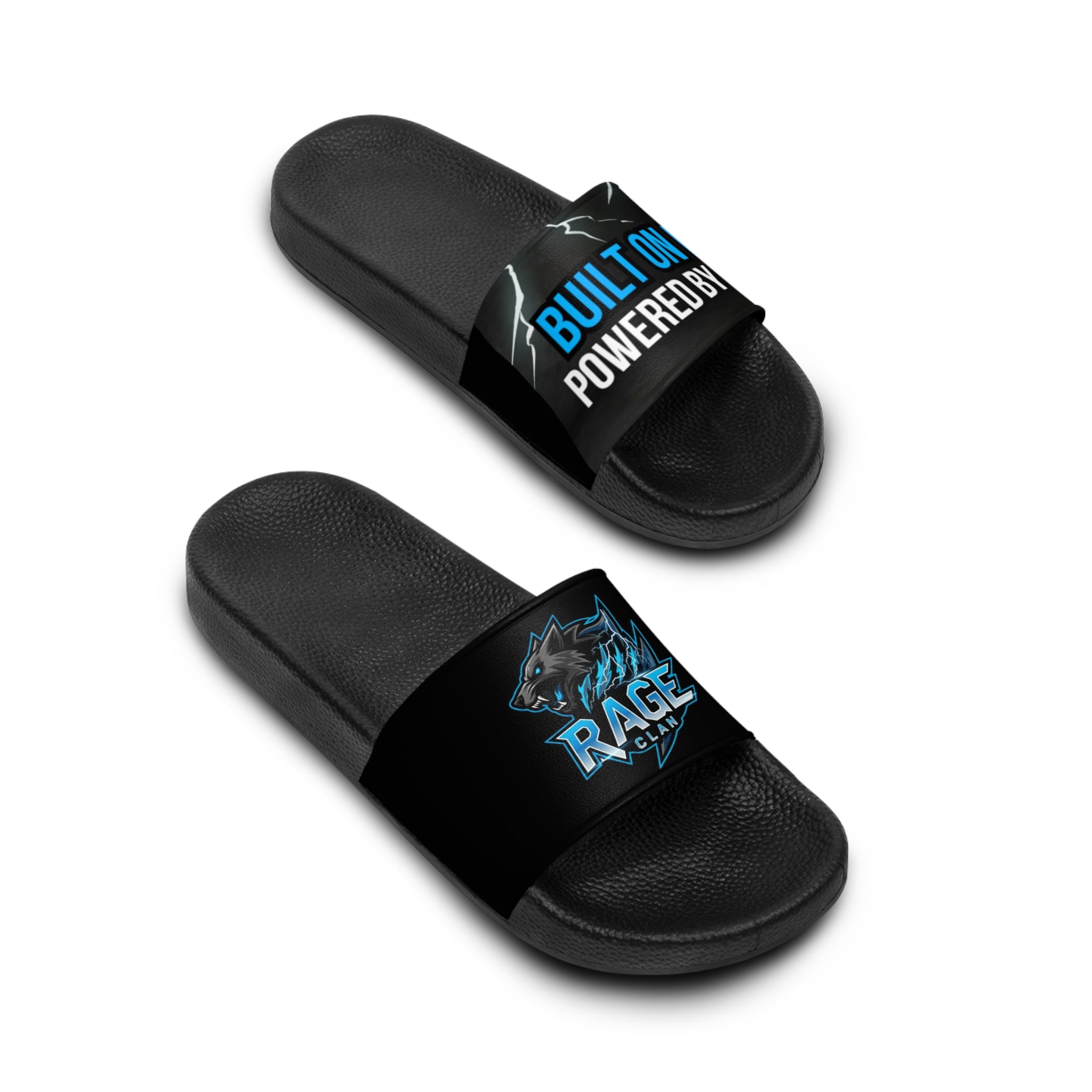 Built on Fire Powered by Rage - Men's Slide Sandals