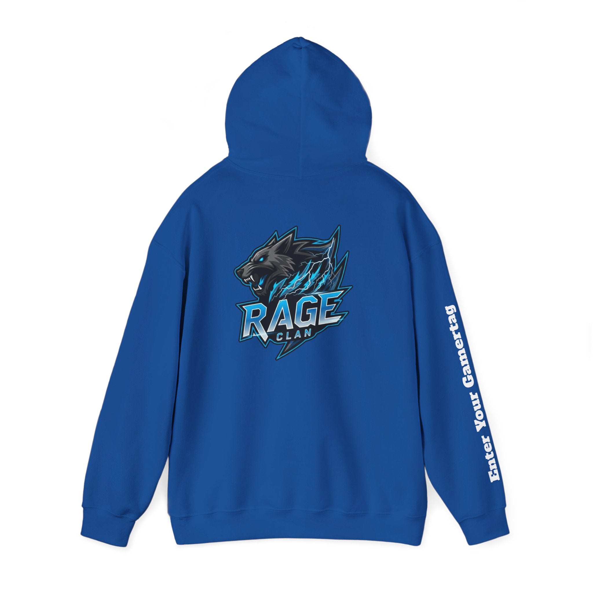 Rage Blue Personalized Hoodie