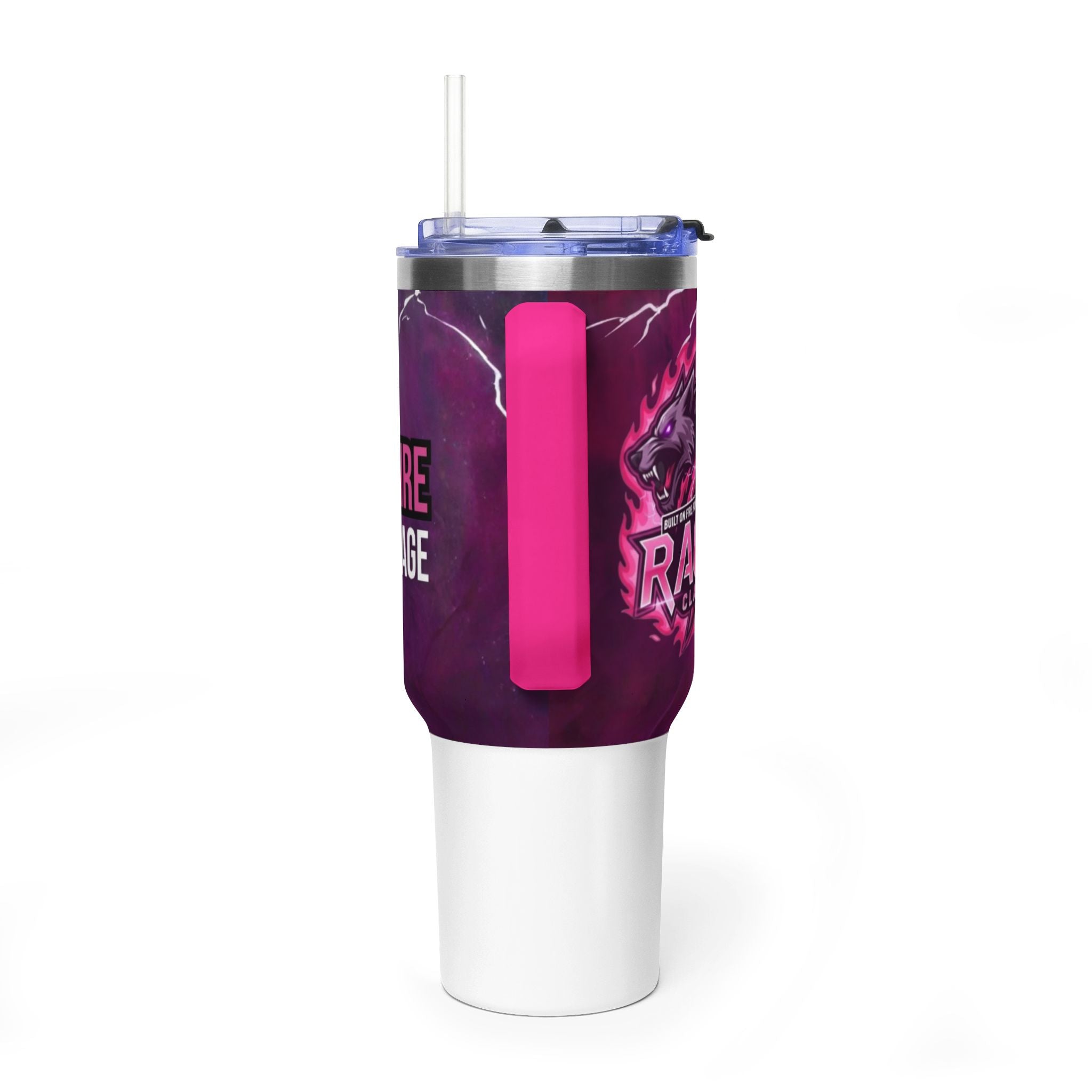 40oz Rage Clan Pink Logo Vacuum Tumbler