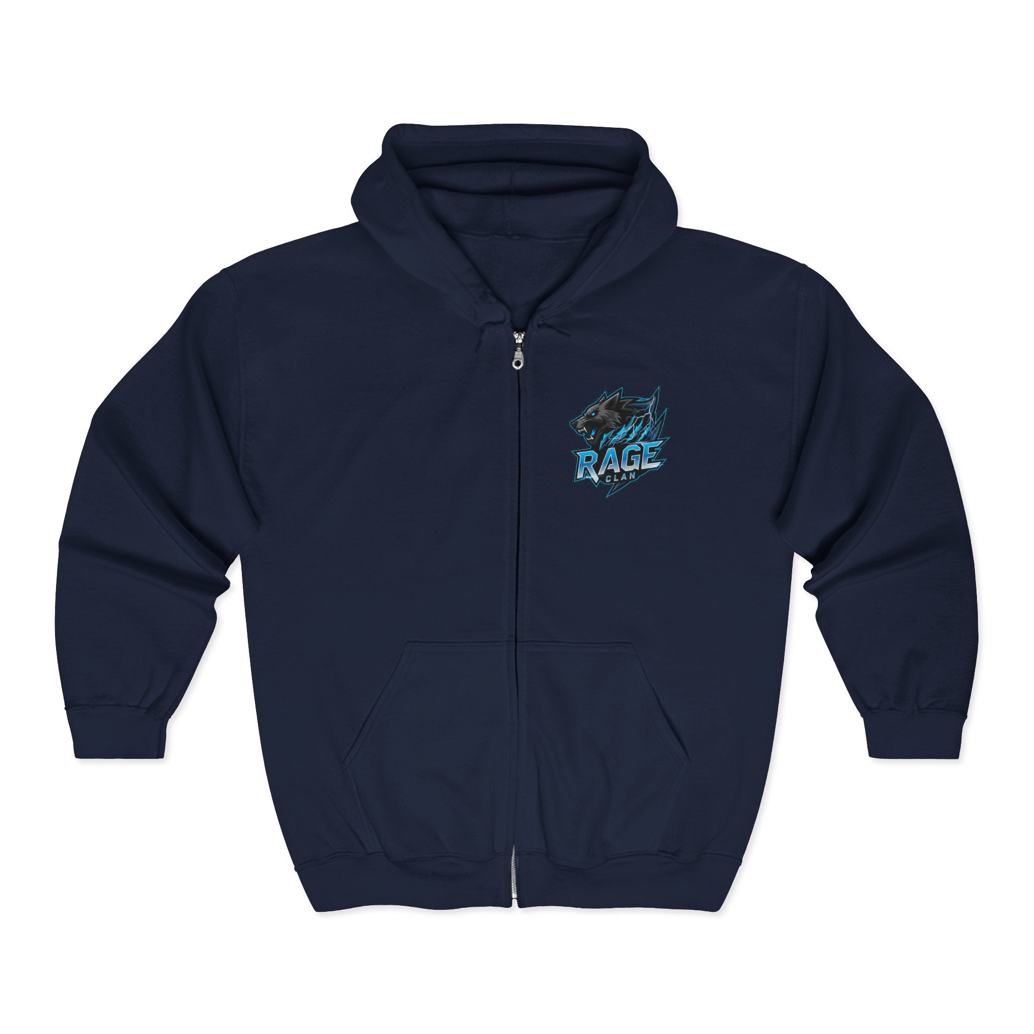 Rage Blue Full-Zip Hoodie