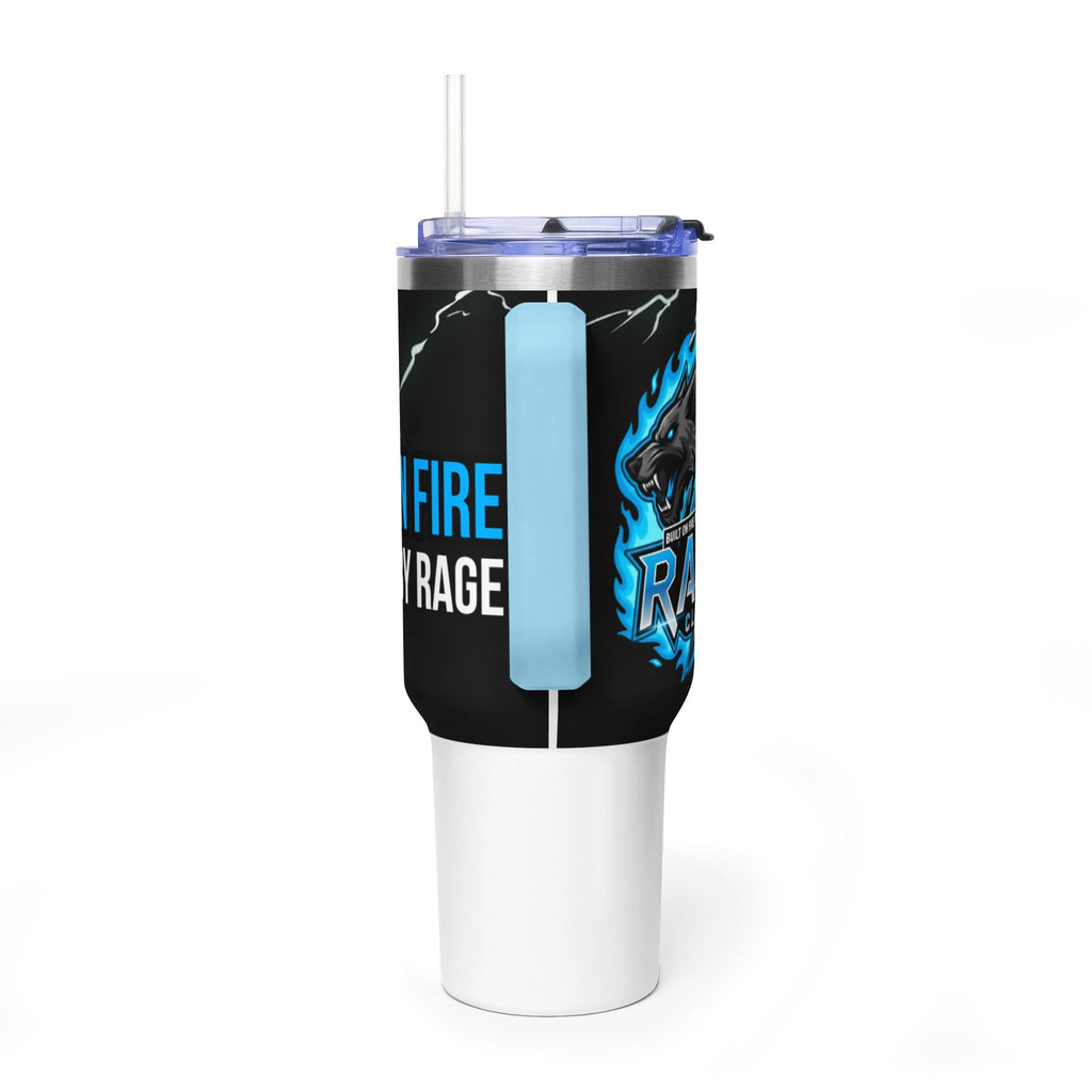40oz Rage Clan Blue Logo Vacuum Tumbler