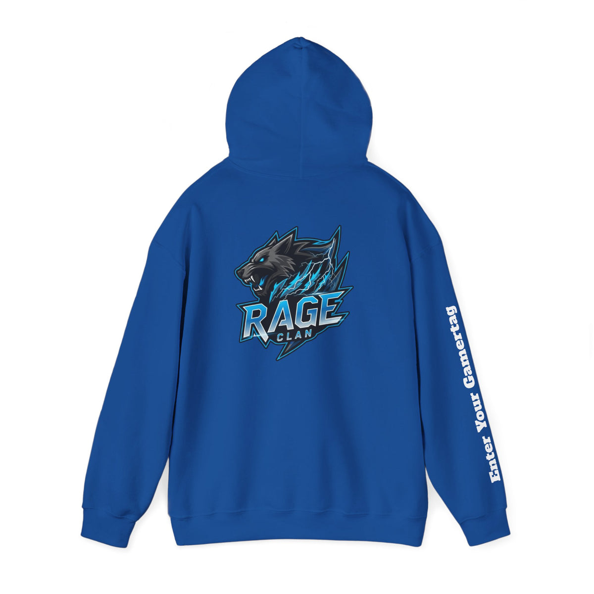Rage Blue Personalized Hoodie