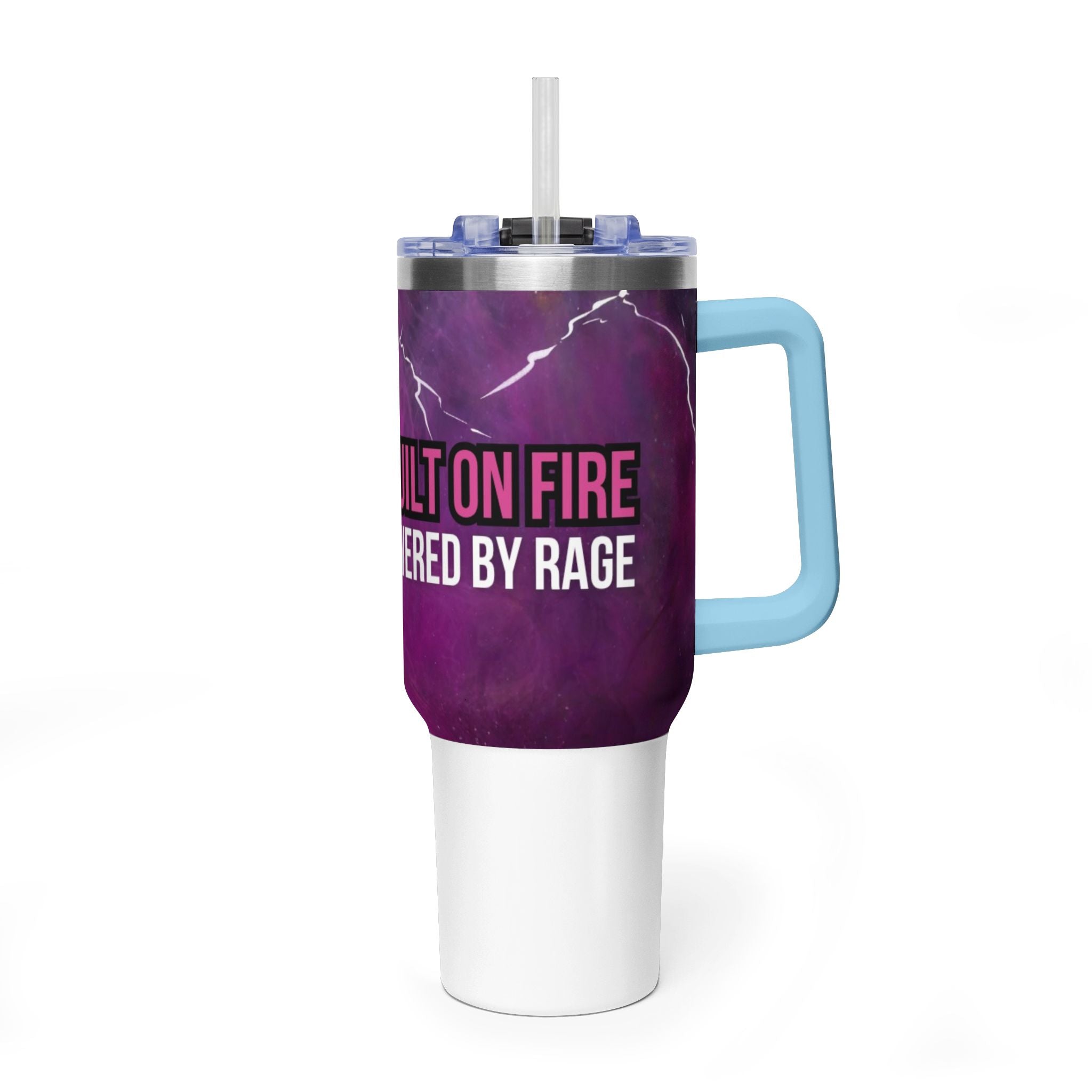40oz Rage Clan Pink Logo Vacuum Tumbler