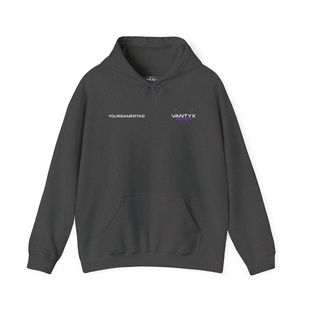 Vantyx Blackout Logo Hoodie with Personalized Gamertag