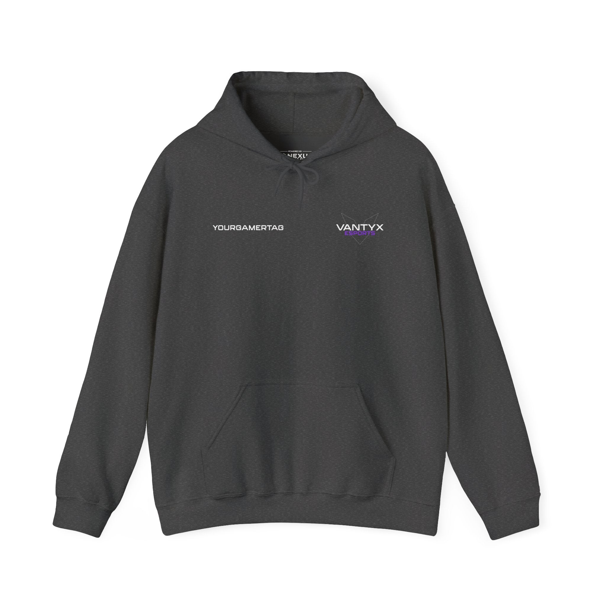 Vantyx Blackout Logo Hoodie with Personalized Gamertag