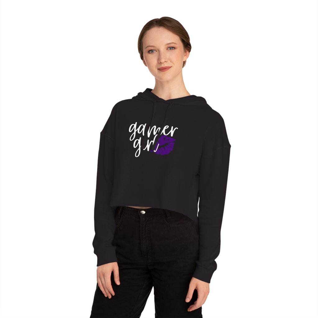 Gamer Girl Women’s Cropped Hooded Sweatshirt
