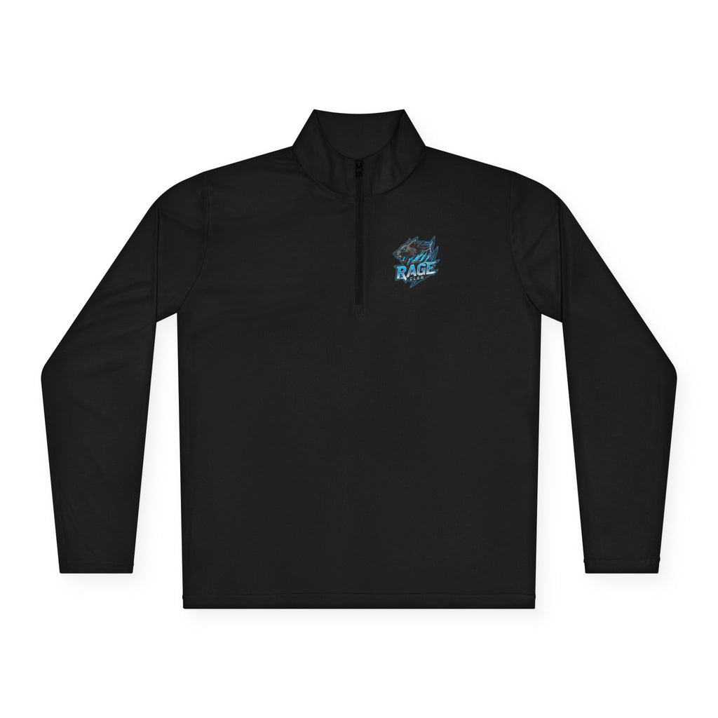 Rage Clan Blue Logo Quarter-Zip Pullover