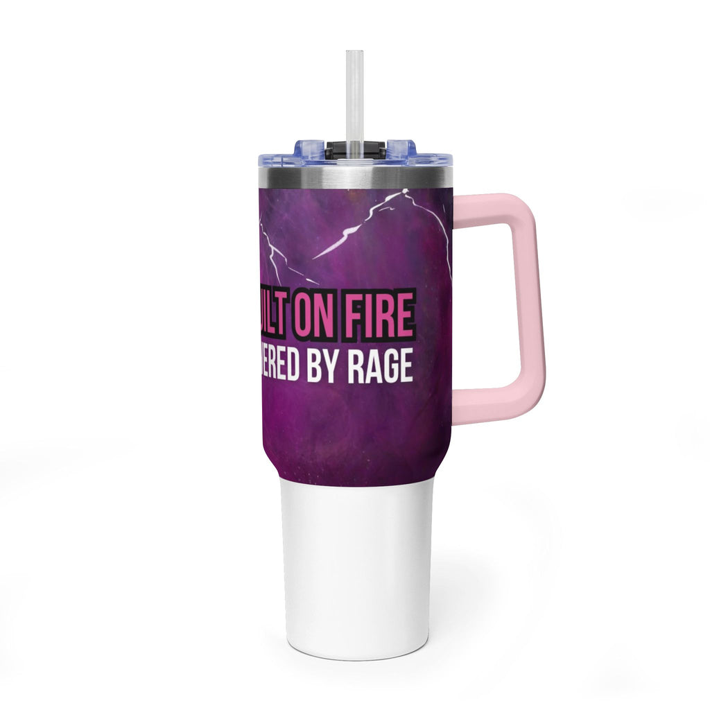 40oz Rage Clan Pink Logo Vacuum Tumbler
