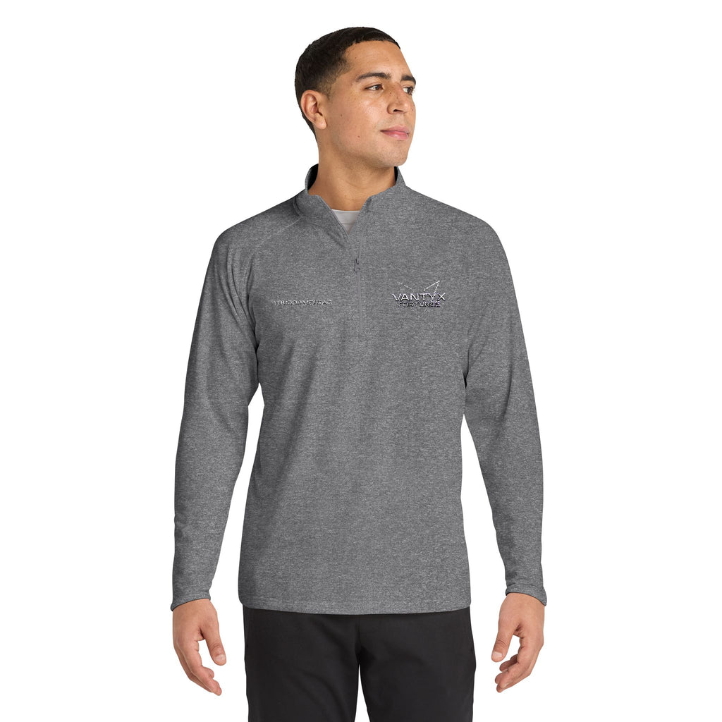 Vantyx Esports Embroidered Men's Sport-Wick Quarter-Zip Pullover