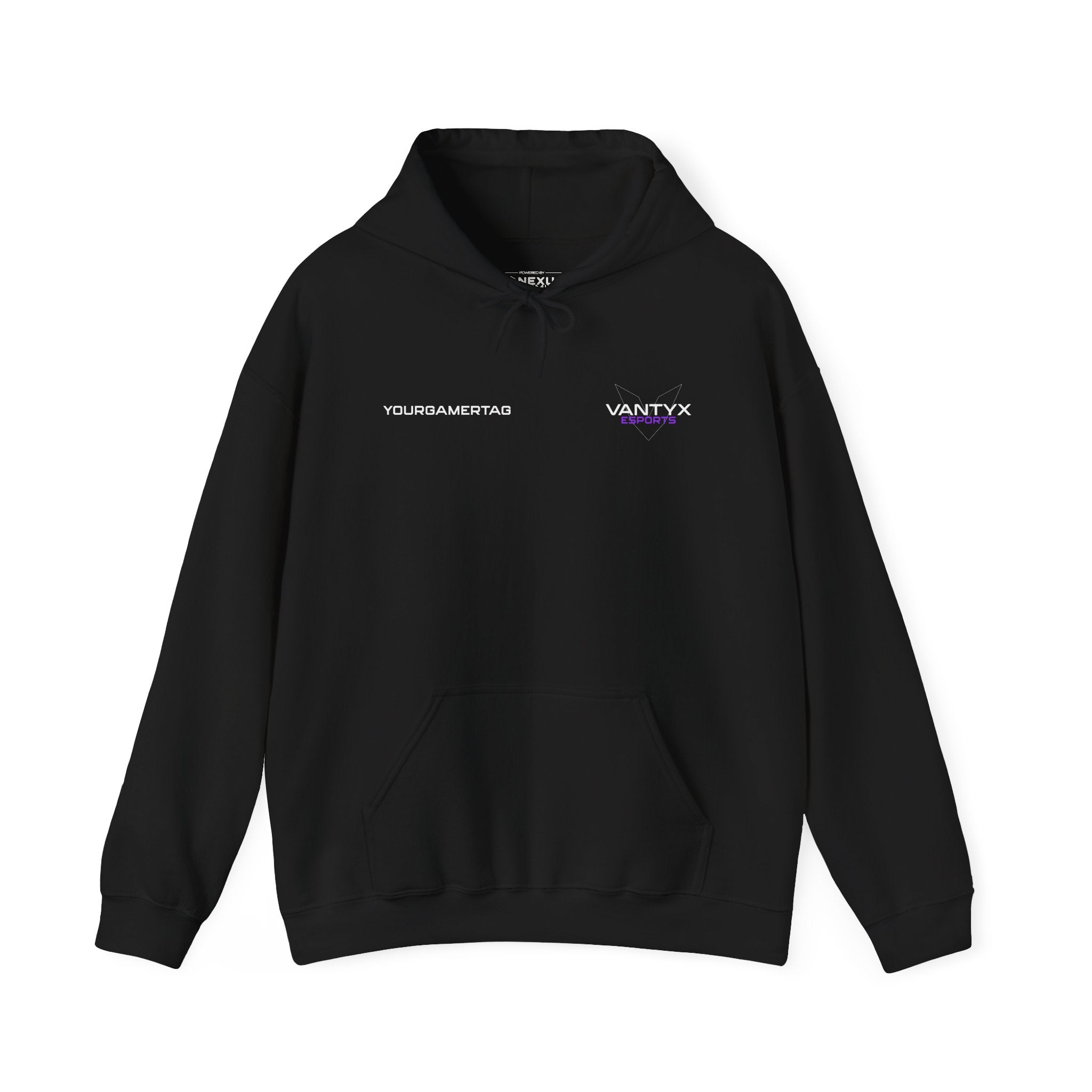 Vantyx Blackout Logo Hoodie with Personalized Gamertag