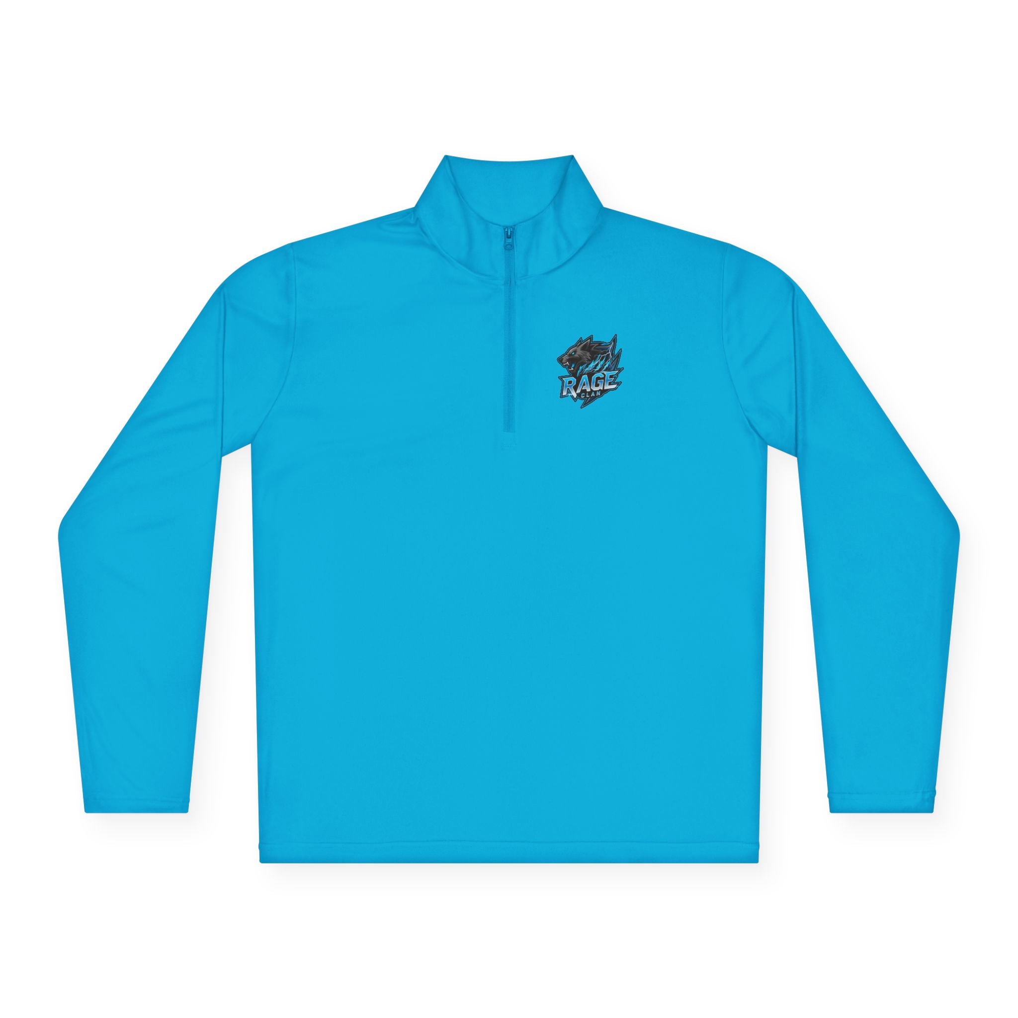 Rage Clan Blue Logo Quarter-Zip Pullover