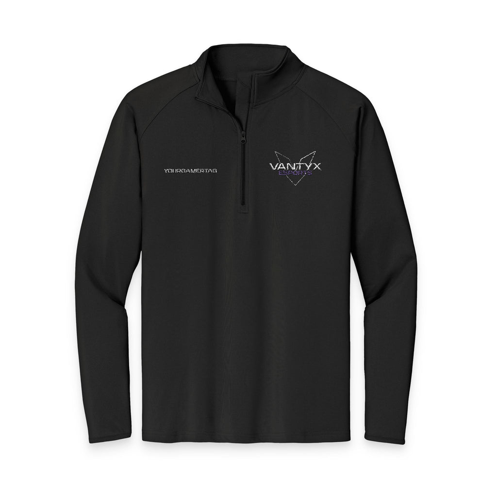 Vantyx Embroidered Men's Sport-Wick Quarter-Zip Pullover