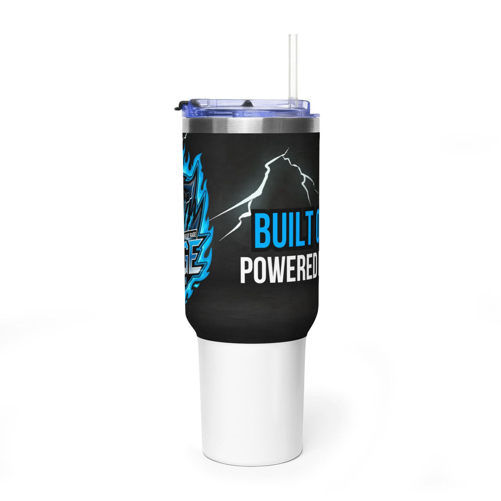 40oz Rage Clan Blue Logo Vacuum Tumbler