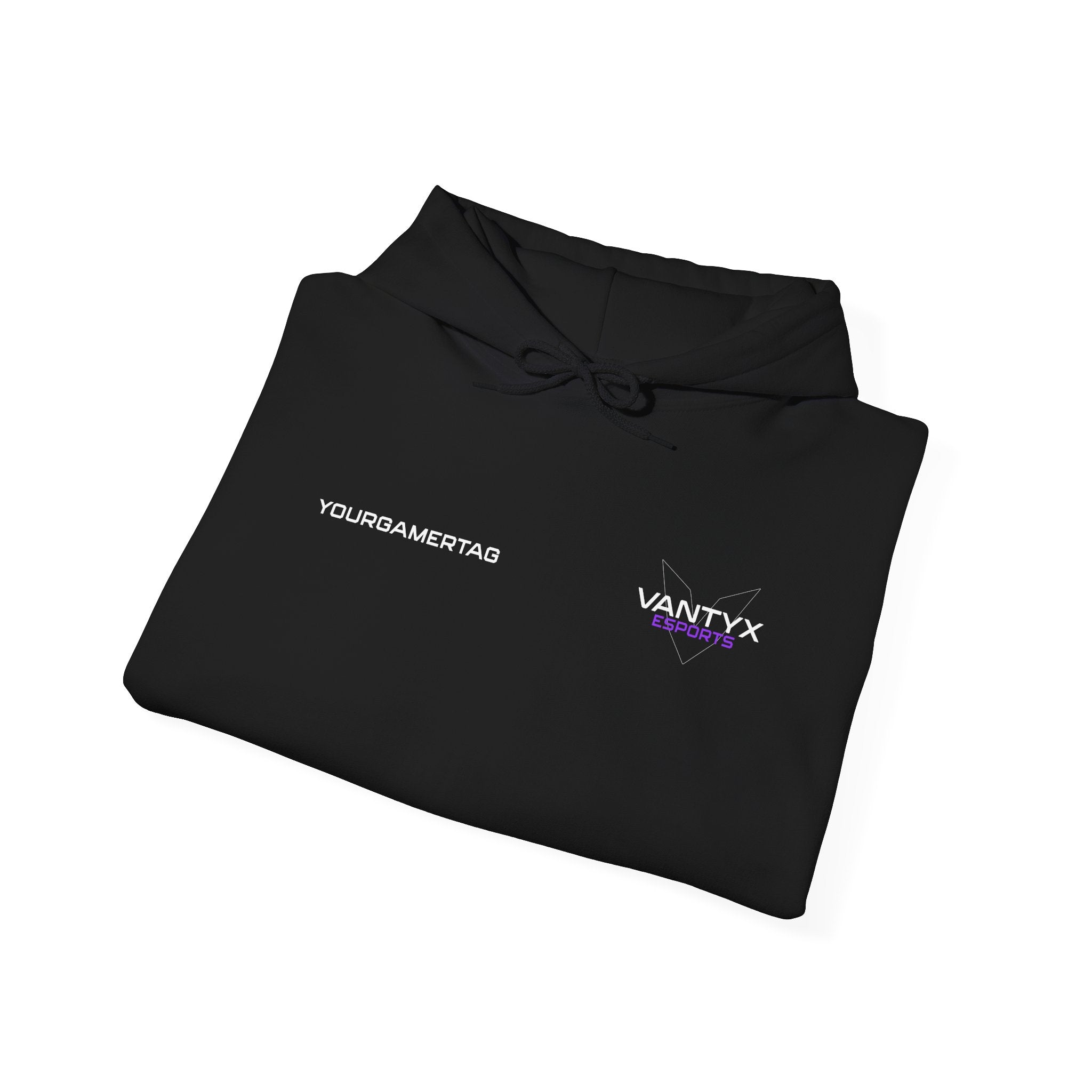 Vantyx Blackout Logo Hoodie with Personalized Gamertag