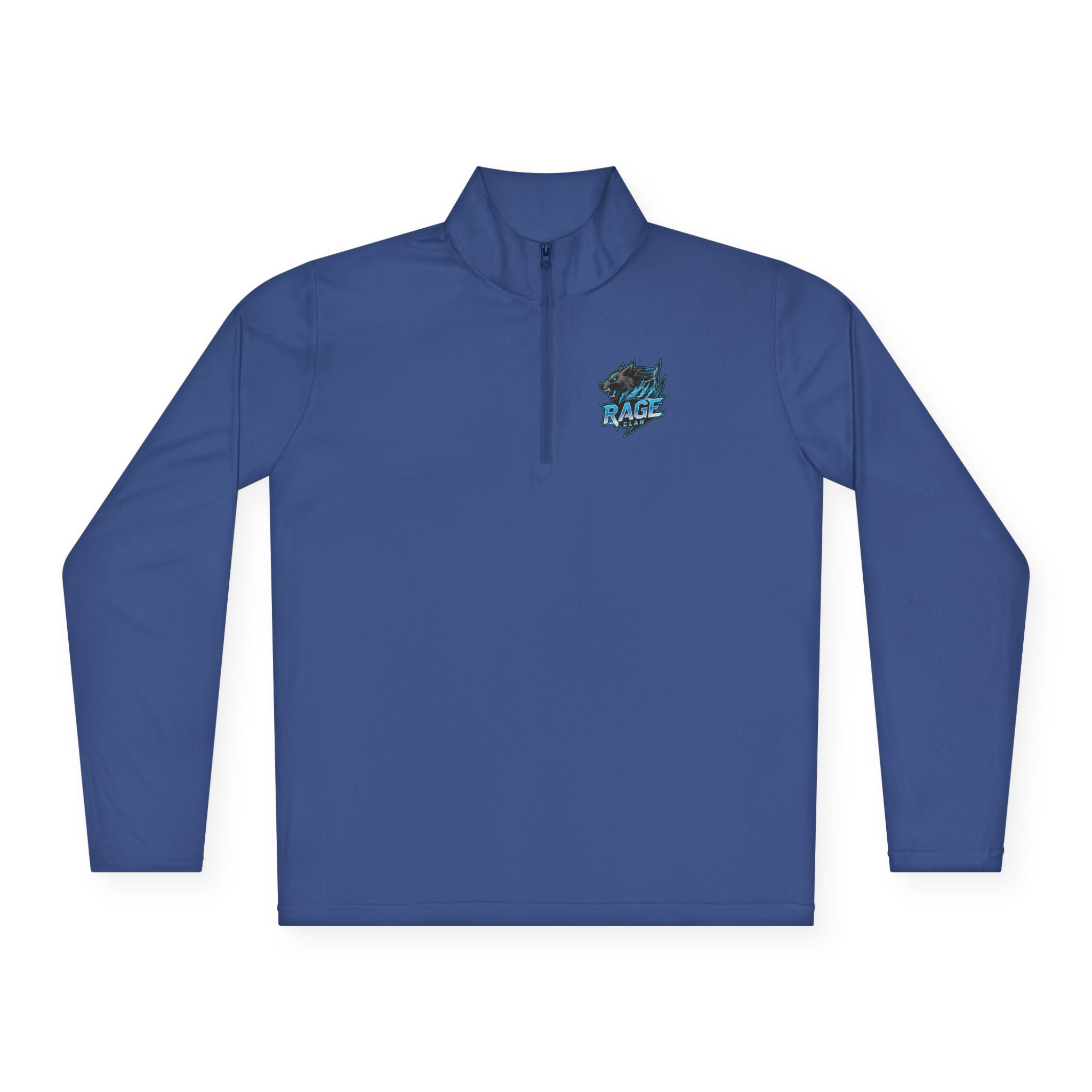 Rage Clan Blue Logo Quarter-Zip Pullover
