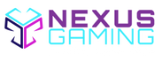 Nexus Gaming logo with a stylized cube and colorful text on a white background